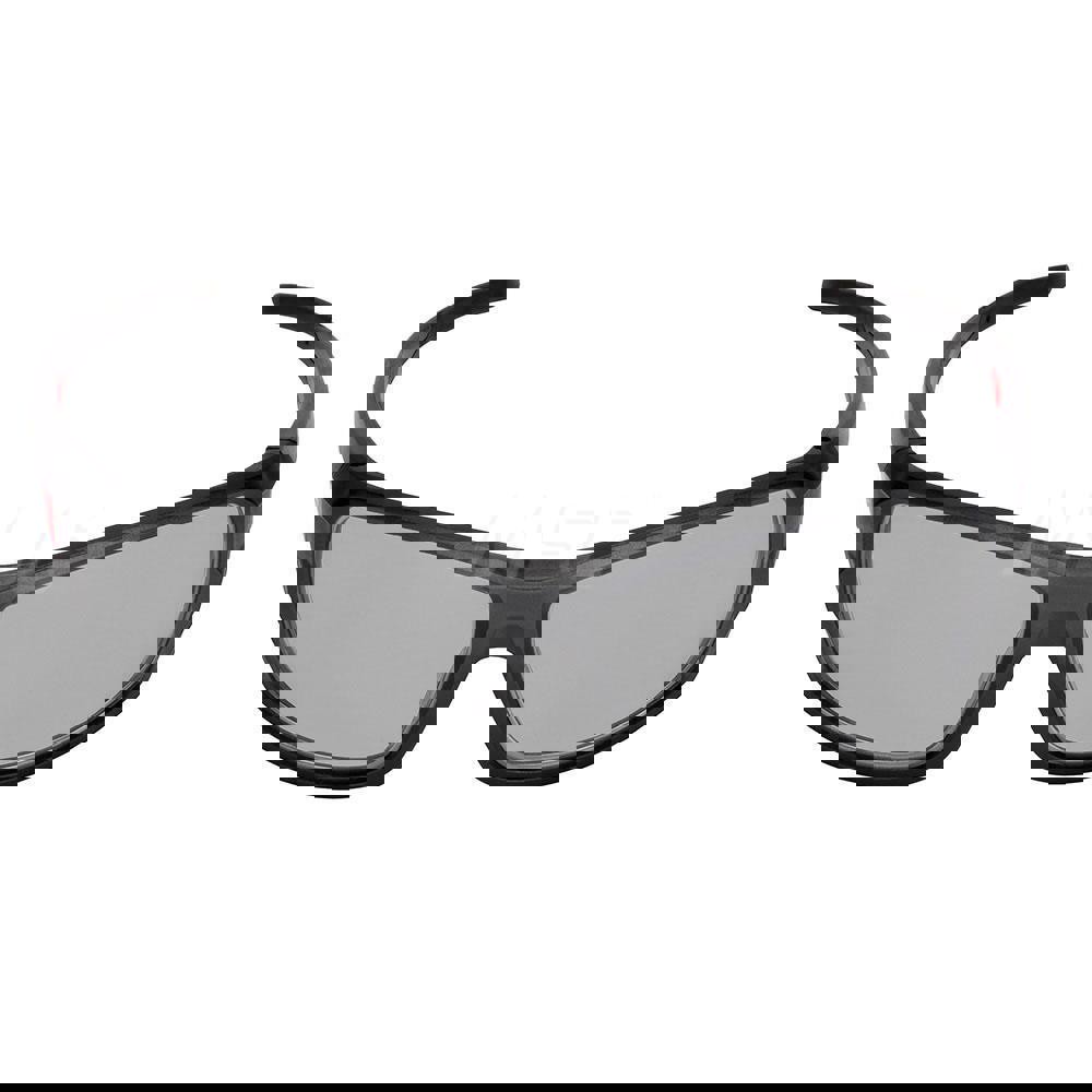 Safety Glass: Anti-Fog & Anti-Scratch, Plastic, Gray Lenses, Full-Framed